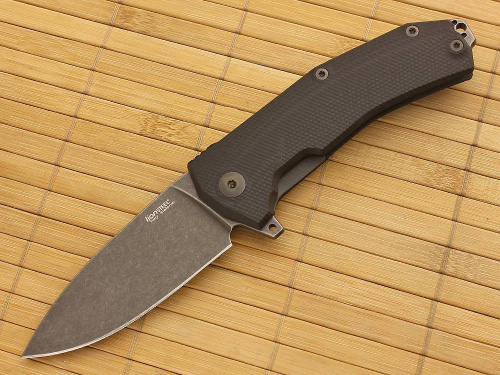 Складной нож Lion Steel KUR BBK G10 Black Flipper фото 16