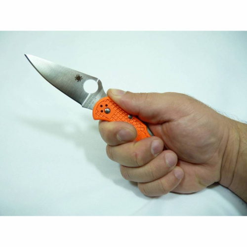 Складной нож Spyderco Delica 4 Flat Ground - 11FPOR фото 4
