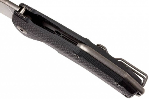 Складной нож Lion Steel KUR BBK G10 Black Flipper фото 17