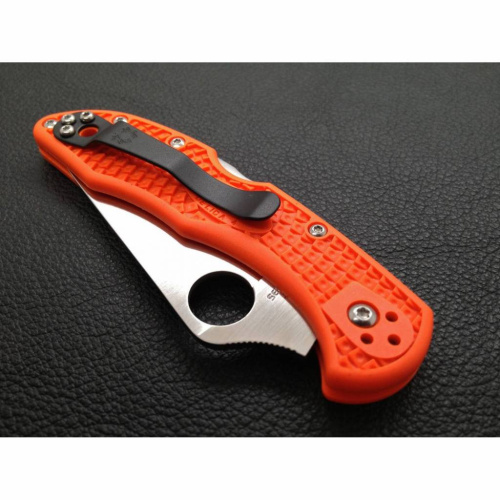 Складной нож Spyderco Delica 4 Flat Ground - 11FPOR фото 7